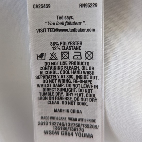 Ted Baker London Youma Mirrored Tropics Collar Dress Size 8 US - Picture 12 of 13